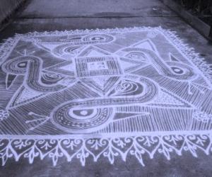 free hand kolam