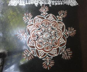 Rangoli: beginner kolam