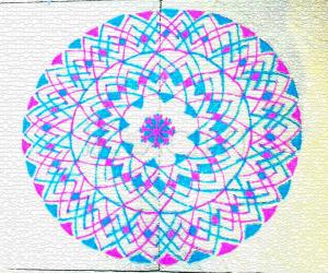 Multipetal kolam