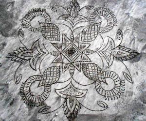 Sea-shore rangoli