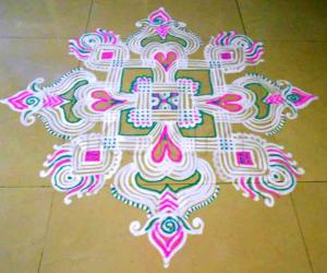 Rangoli: Welcome kolam for New Year