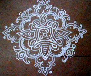 Rangoli: Plain maakkolam