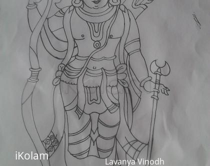 Rangoli: Sri Ram