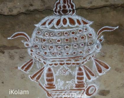 Rangoli: kuptha chariot