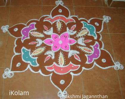 Rangoli: Kolam - lamps