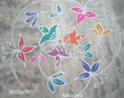 Rangoli: Flowers
