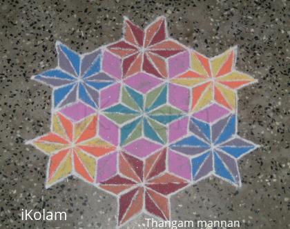 Rangoli: this  is a simple margali kolam