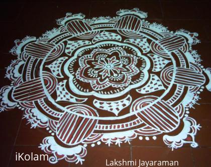 Rangoli: Alpana using rice paste