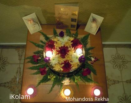 Rangoli: Floral Decoration for Diwali 2010