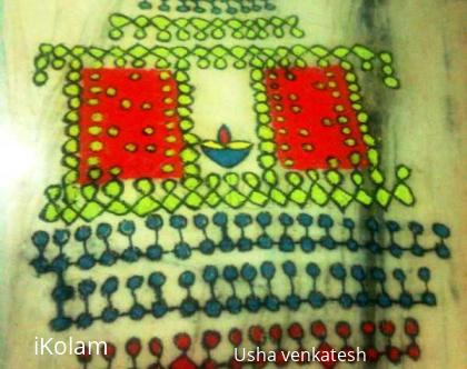 Rangoli: charriot kolam
