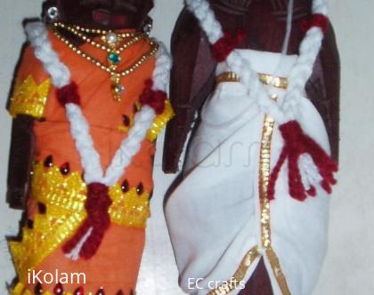 Rangoli: Marapachi doll for contest