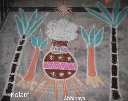 Rangoli: Pongal pot