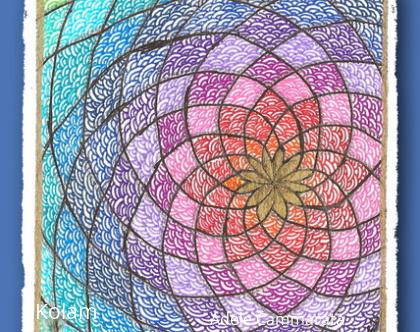 Rangoli: kolam inspired art