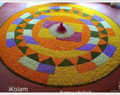 Rangoli: free hand drawing