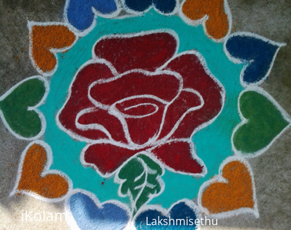 Rangoli: VALENTINE'S DAY RANGOLI