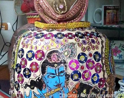 Rangoli: Pot painting