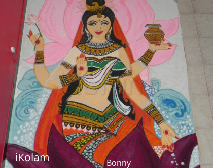 Rangoli: Goddess Laxmi   