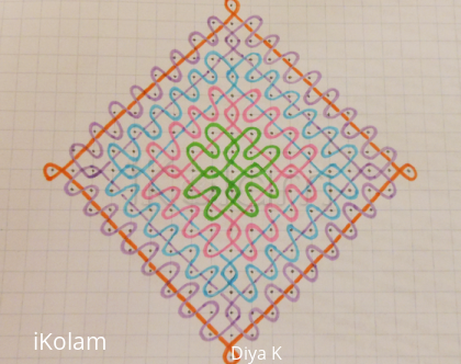 Rangoli: Mohanaji's rangoli on paper 