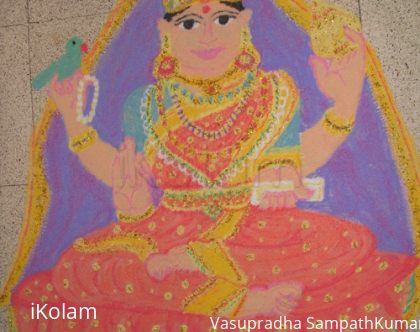 Rangoli: sharada devi rangoli