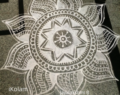 Rangoli: Freehand rangoli