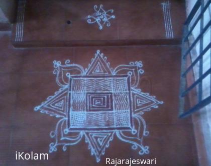 Rangoli: today's adi velli special kolam