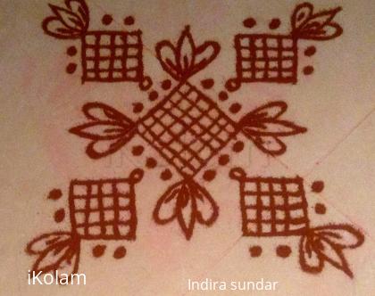 Rangoli: Simple kolam