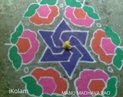 Rangoli: 15-8 in front of my office  