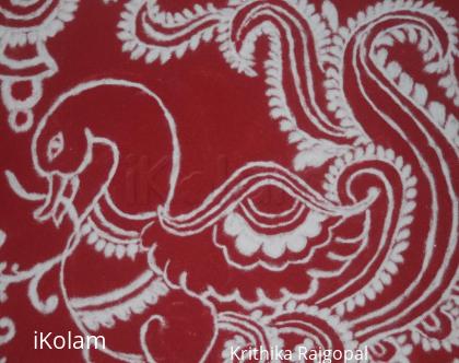 Rangoli: Swan Rangoli