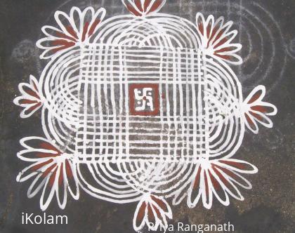 Rangoli: Sunday small kanya kolam