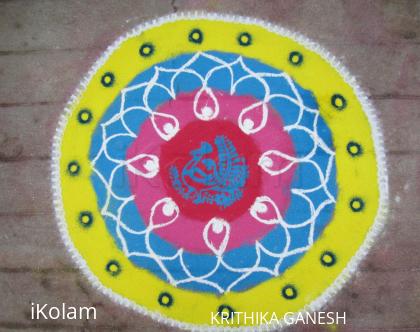 Rangoli: freehand design