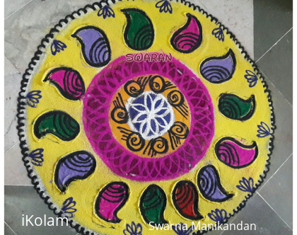 Rangoli: Margazhi day 3 freehand