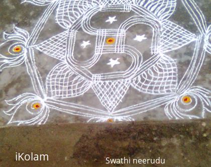 Rangoli: inspired free hand