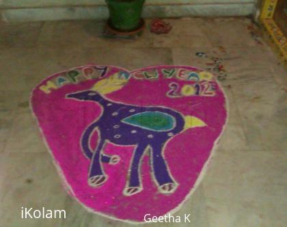 Rangoli: New year 2012 Rangoli