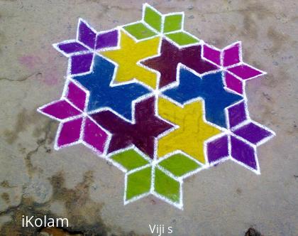 Rangoli: line kolam