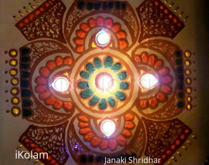 Rangoli: modified Diwali Kolam
