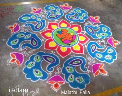 Rangoli: Ganesha rangoli 2015