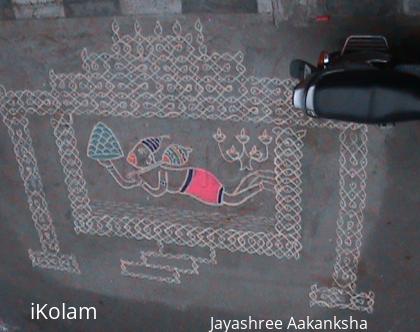 Rangoli: Hanuma Jayanthi Kolam