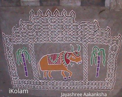 Rangoli: Mattu Pongal Kolam
