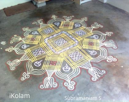 Rangoli: One karthigai Deepam