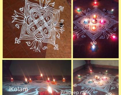 Rangoli: Kartigai Deepam