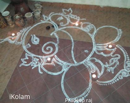 Rangoli: Vinayagar Chaturthi 2013