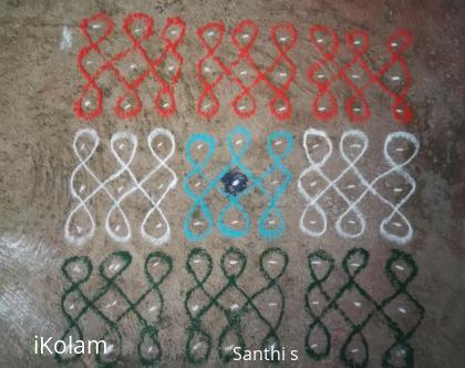 Rangoli: Republic day rangoli