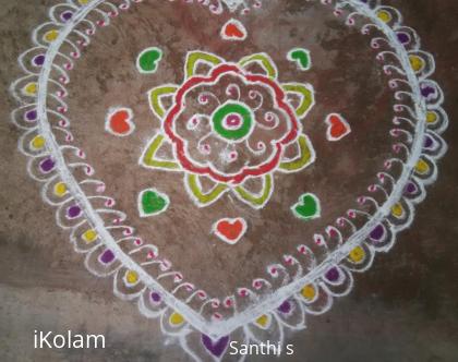 Rangoli: Simple design 