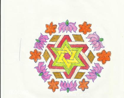 Rangoli: margazhi kolam