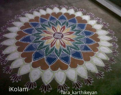 Rangoli: pongal kolam 
