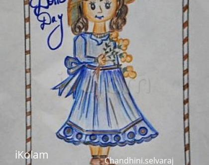 Rangoli: Happy doll's  day