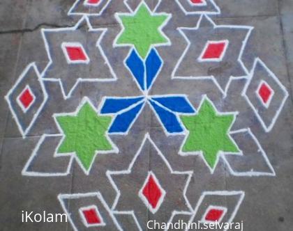 Rangoli: birthday wishes kolam