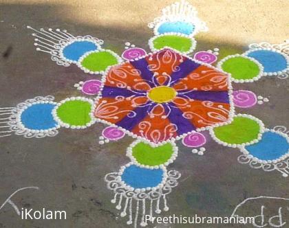 Rangoli: pongal rangoli