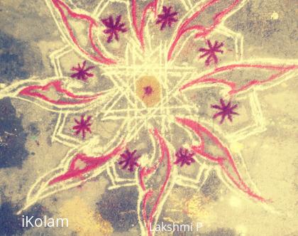 Rangoli: simple kolam