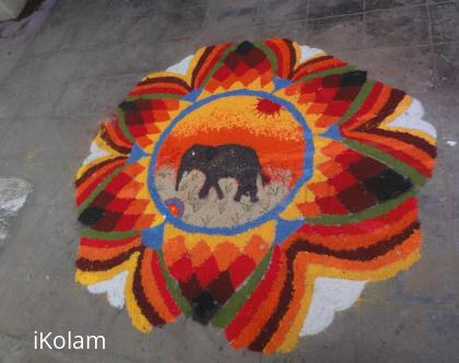 Rangoli: republic day rangoli 2013
